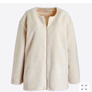 J.Crew Sherpa bomber jacket xxs